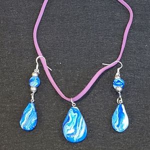 Handmade Necklace and earrings set